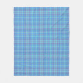 Couverture Polaire Pastel Blue Plaid Pattern (Devant)