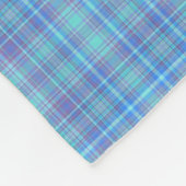 Couverture Polaire Pastel Blue Plaid Pattern (Coin)