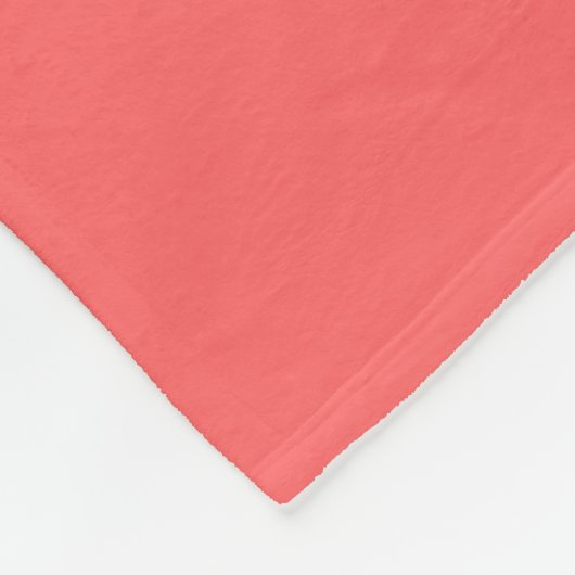 Couverture Polaire Pastel Blush Peach couleur solide (Coin)