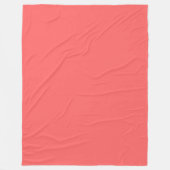 Couverture Polaire Pastel Blush Peach Couleur Uni (Devant)