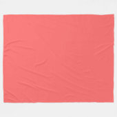 Couverture Polaire Pastel Blush Peach Couleur Uni (Devant (Horizontal))