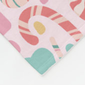 Couverture Polaire Pastel Christmas Cheer Motif sans couture (Coin)