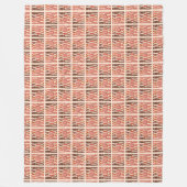 Couverture Polaire Pastel Christmas Groovy Retro Smile Emoticon Gift (Devant)