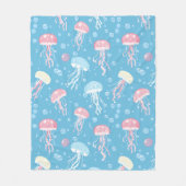 Couverture Polaire Pastel colors jelly fish pattern (Devant)