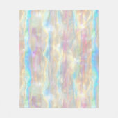 Couverture Polaire Pastel Colors Shimmering Iridescent Stripes Patter (Devant)