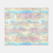Couverture Polaire Pastel Colors Shimmering Iridescent Stripes Patter (Devant (Horizontal))