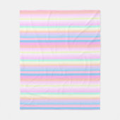 Couverture Polaire Pastel couleur douce créative rayée (Devant)