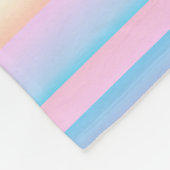 Couverture Polaire Pastel couleur douce créative rayée (Coin)