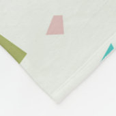 Couverture Polaire Pastel couleurs terrazzo motif (Coin)