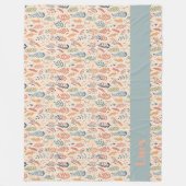 Couverture Polaire Pastel de style bohème (Devant)