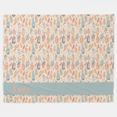 Couverture Polaire Pastel de style bohème (Devant (Horizontal))