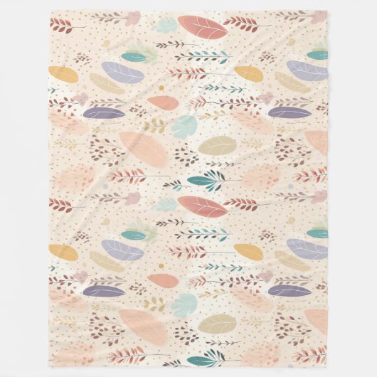 Couverture Polaire Pastel de style bohème (Devant)