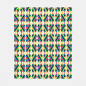Couverture Polaire Pastel diamant rayé Abstrait (Devant)