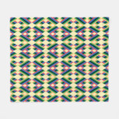Couverture Polaire Pastel diamant rayé Abstrait (Devant (Horizontal))