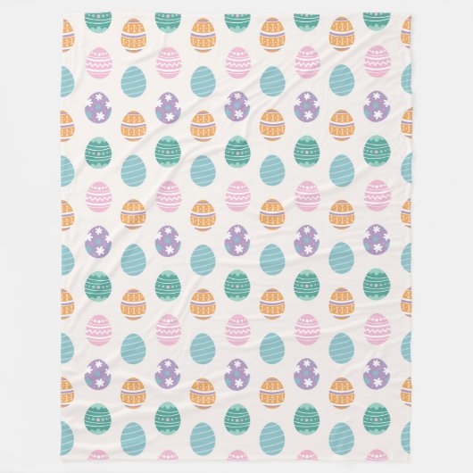 Couverture Polaire Pastel Easter Egg Motif (Devant)