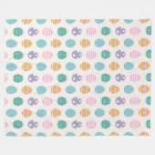 Couverture Polaire Pastel Easter Egg Motif (Devant (Horizontal))