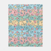 Couverture Polaire Pastel Feuille coloré (Devant)