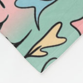 Couverture Polaire Pastel Feuille coloré (Coin)