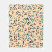 Couverture Polaire Pastel Feuille jaune (Devant)