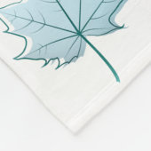 Couverture Polaire Pastel Feuilles (Coin)