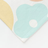 Couverture Polaire Pastel floral Fleece Blanche (Coin)