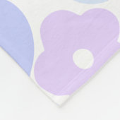 Couverture Polaire Pastel floral Fleece Blanche (Coin)