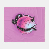 Couverture Polaire Pastel Goth Horreur Créature Violet Halloween (Devant (Horizontal))