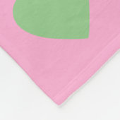 Couverture Polaire Pastel Heart Checkerboard Couple's Photo Gift (Coin)