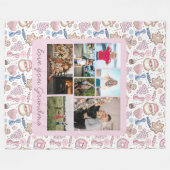 Couverture Polaire Pastel Holiday Sweets Grandma Multiples Photos (Devant (Horizontal))