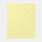 Couverture Polaire Pastel Jaune En vichy Motif (Devant)