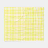 Couverture Polaire Pastel Jaune En vichy Motif (Devant (Horizontal))