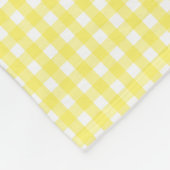 Couverture Polaire Pastel Jaune En vichy Motif (Coin)