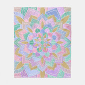 Couverture Polaire Pastel Mandala (Devant)