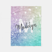 Couverture Polaire Pastel Parties scintillant Bokeh ContexteGlam Eleg (Devant)