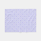 Couverture Polaire Pastel Periwinkle Motif géométrique bleu (Devant (Horizontal))