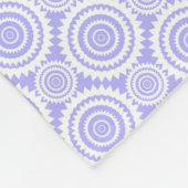 Couverture Polaire Pastel Periwinkle Motif géométrique bleu (Coin)