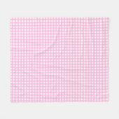 Couverture Polaire Pastel Pink En vichy Motif (Devant (Horizontal))