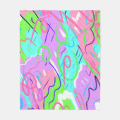 Couverture Polaire Pastel Pop Art Abstrait (Devant)