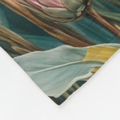 Couverture Polaire Pastel Protea Dream : Elégant Floral (Coin)