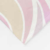 Couverture Polaire Pastel Psychedelic Vitrail Abstrait (Coin)