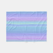 Couverture Polaire Pastel Purple Blue Green Fleece Blanche (Devant (Horizontal))