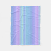 Couverture Polaire Pastel Purple Blue Green Fleece Blanche (Devant)