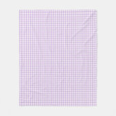 Couverture Polaire Pastel Purple En vichy Motif (Devant)