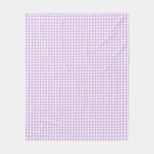 Couverture Polaire Pastel Purple En vichy Motif (Devant)