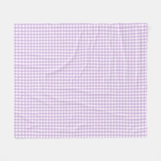 Couverture Polaire Pastel Purple En vichy Motif (Devant (Horizontal))