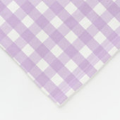 Couverture Polaire Pastel Purple En vichy Motif (Coin)