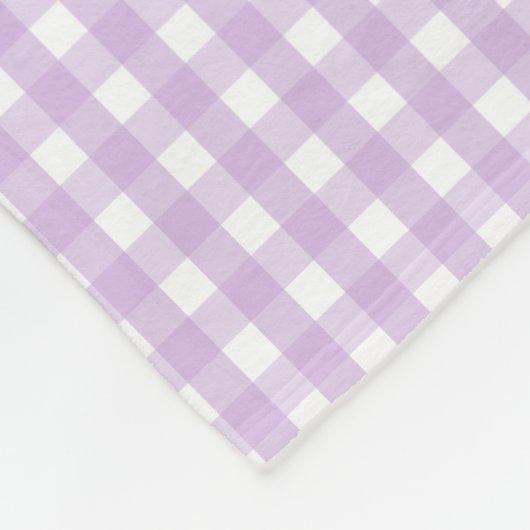 Couverture Polaire Pastel Purple En vichy Motif (Coin)