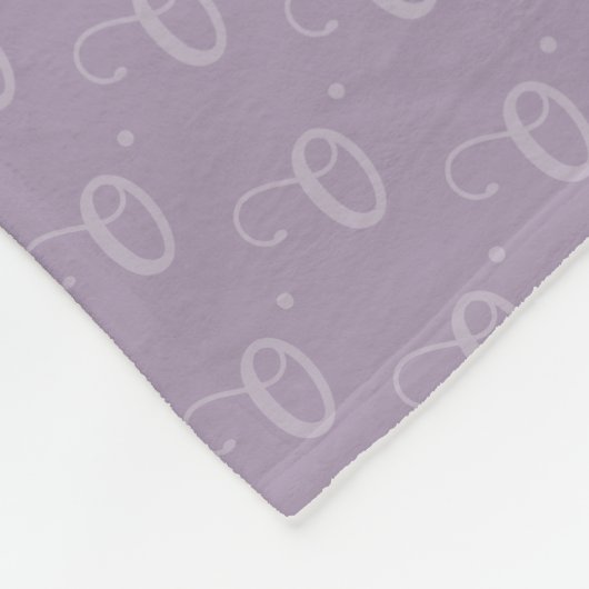 Couverture Polaire Pastel Purple Oracle Owl Monogram (Coin)