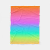 Couverture Polaire Pastel Rainbow Fleece Blanche (Devant)