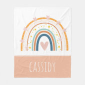 Couverture Polaire Pastel rainbow girls (Devant)